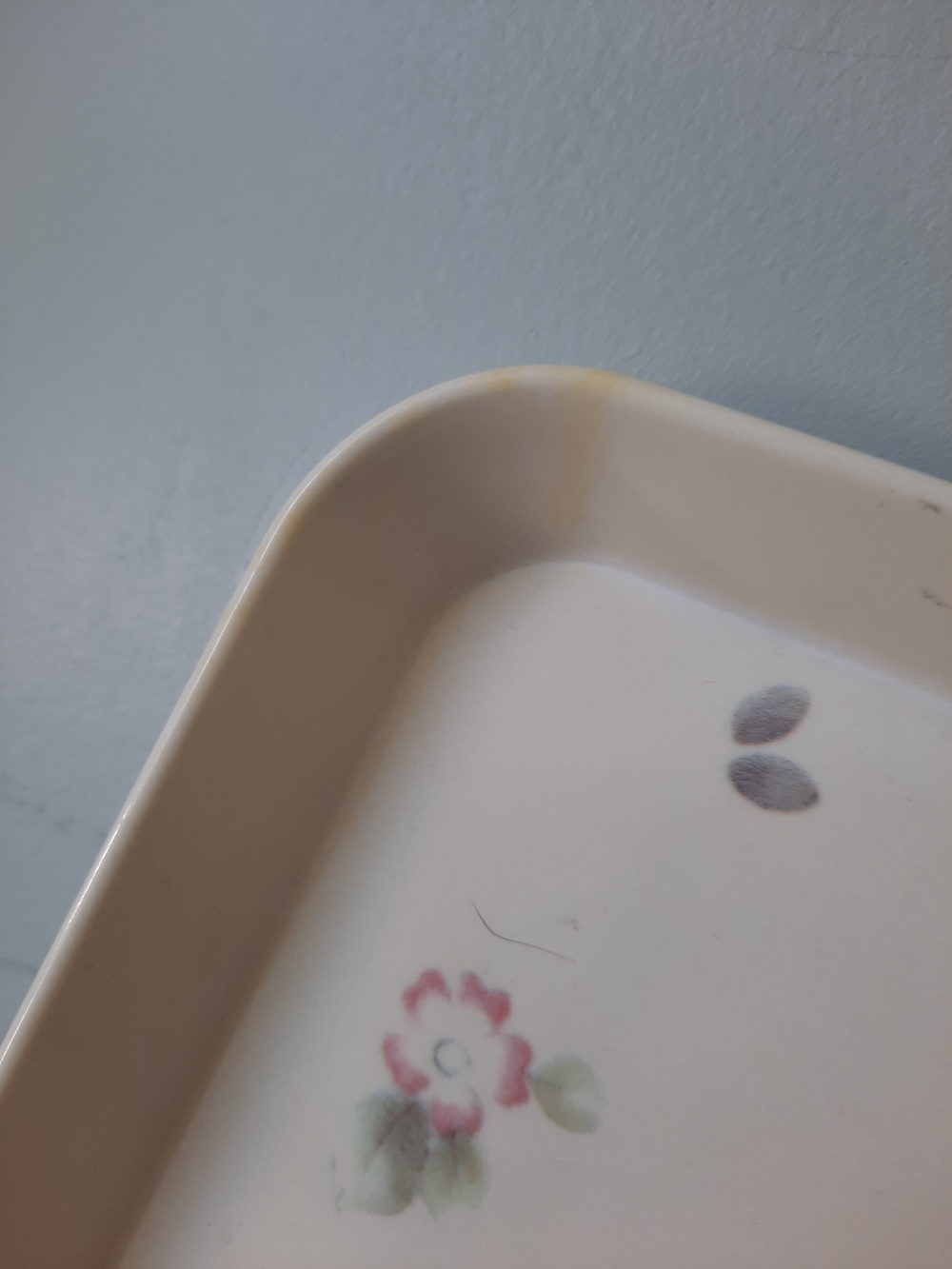 Pfaltzgraff Melamine Tea Rose Tray ~ 13×6 - Picture 4 of 5